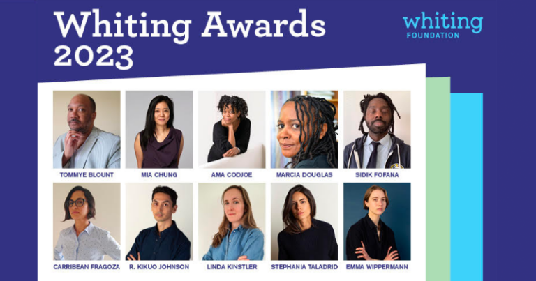 2023 Whiting Award winners