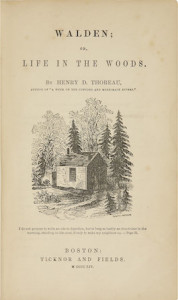 Walden Thoreau first edition cover