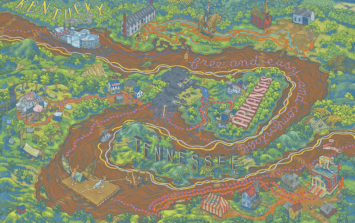 Mapping Huckleberry Finn’s Mississippi River Journey ‹ Literary Hub