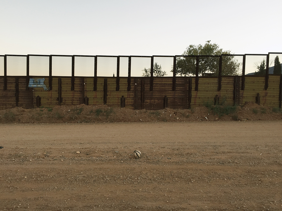 Soccer ball, Naco, Arizona, 2014