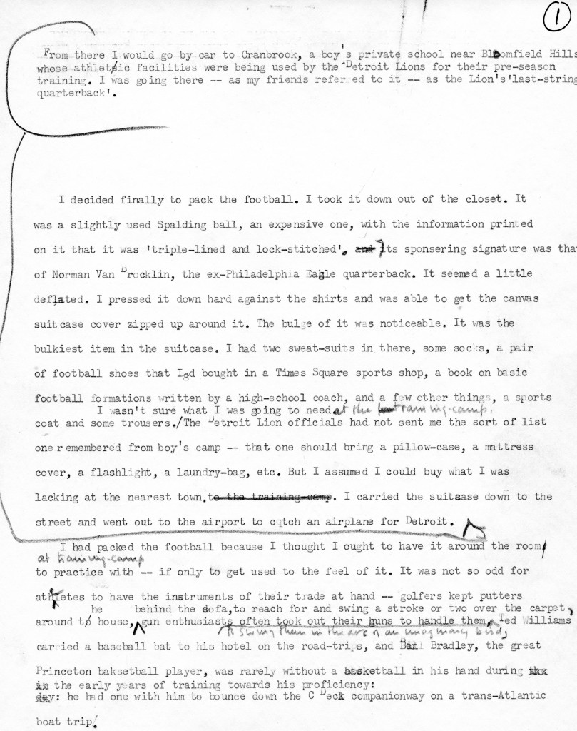 Out of My League; Paper Lion; The Bogey Man; Mad Ducks and Bears; Shadow  Box; Open Net by George Plimpton – review, Autobiography and memoir