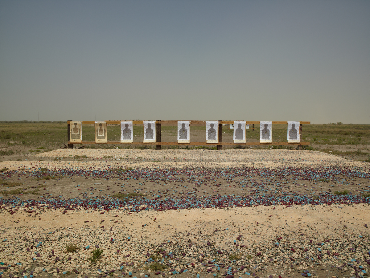 Richard Misrach, Border Patrol target range, Boca Chica Highway, near Gulf of Mexico, Texas, 2013, from Border Cantos (Aperture, 2016