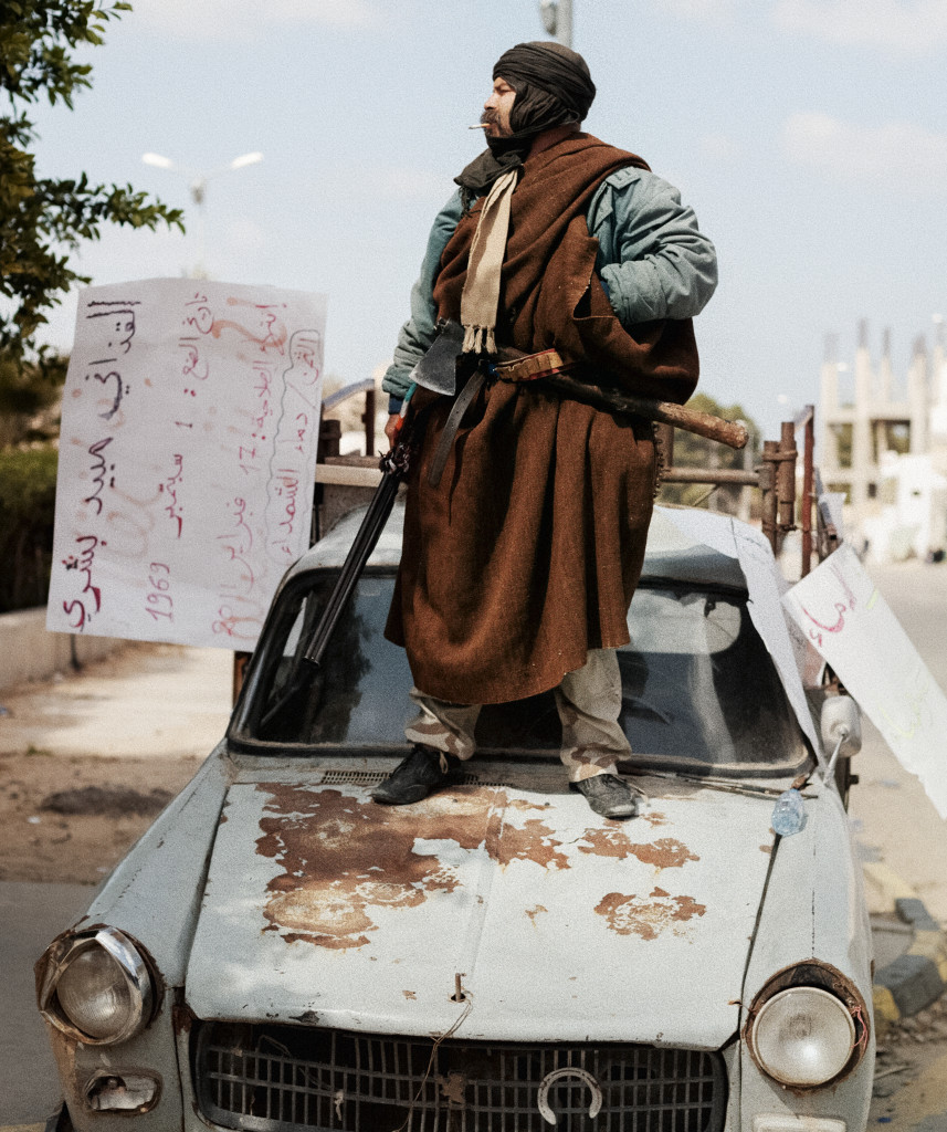 Zawiyah, Libya. February, 2011. Anti-Qaddafi rebel fighter.