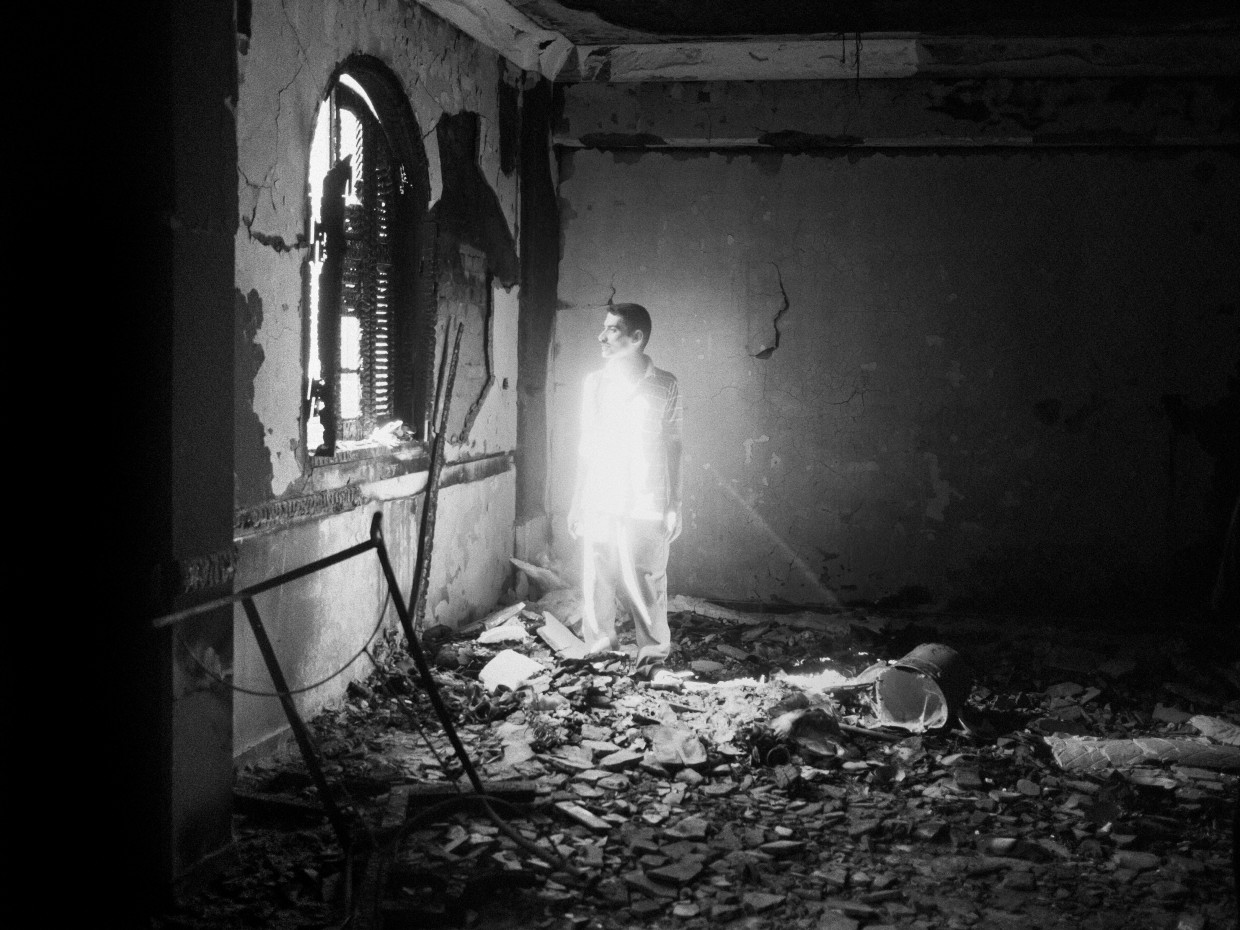 Al Nazla, Egypt. August, 2013. The Virgin Mary church in the village of Al Nazla, burned and looted by an Islamist mob during an episode of sectarian violence in Egypt.