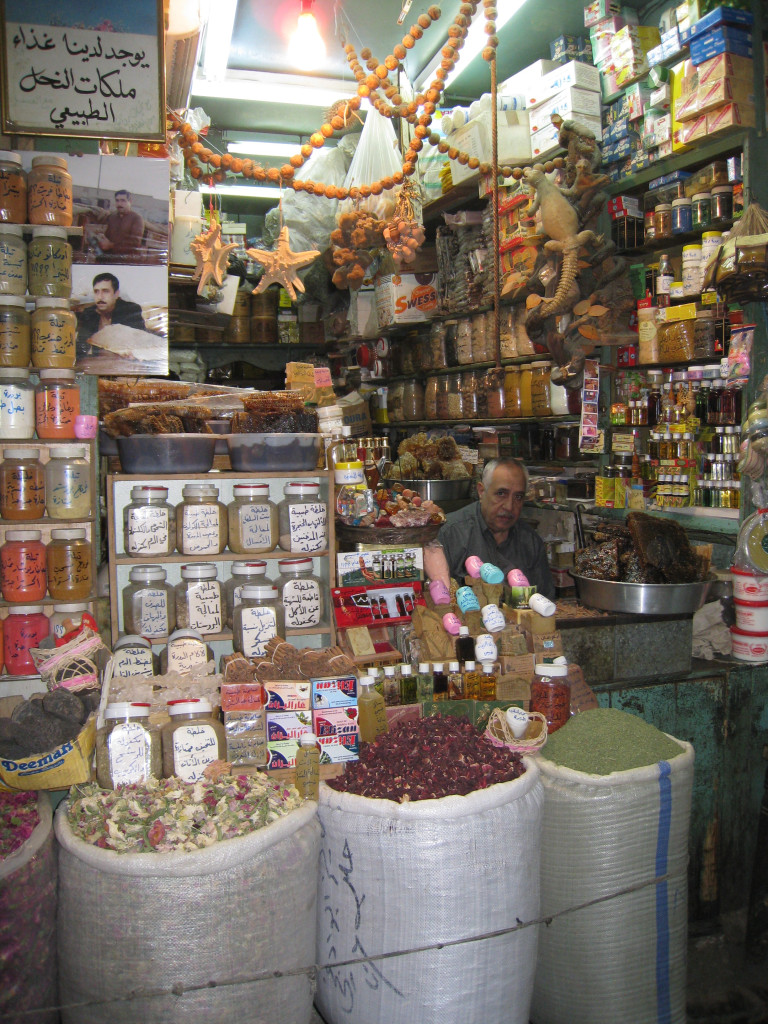 Levant stall in Souk in Aleppo