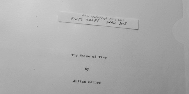 the noise of time manuscript