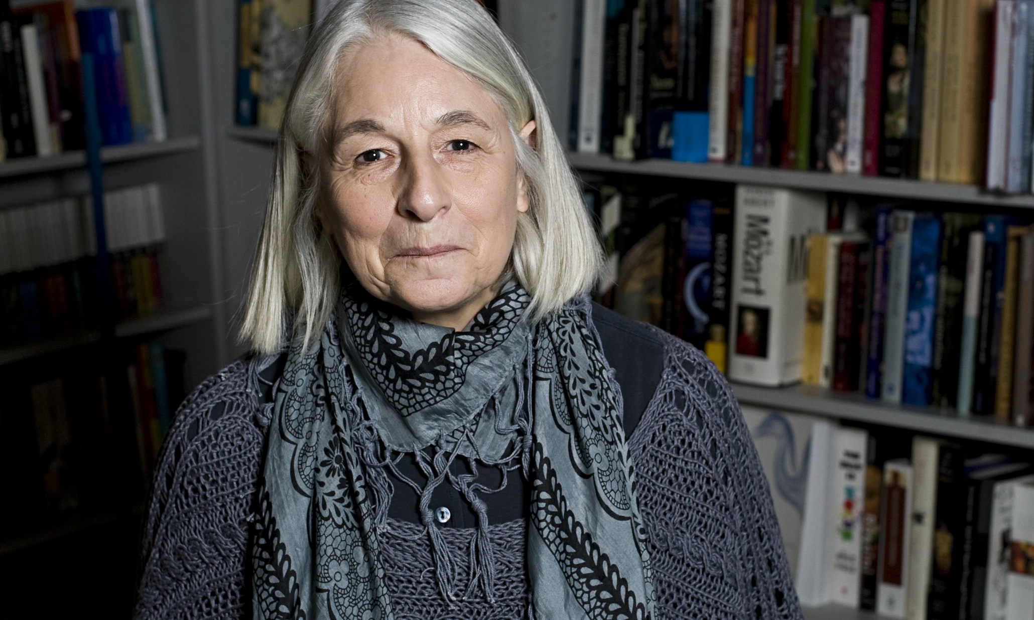 Jenny Diski at the LRB bookshop in London.