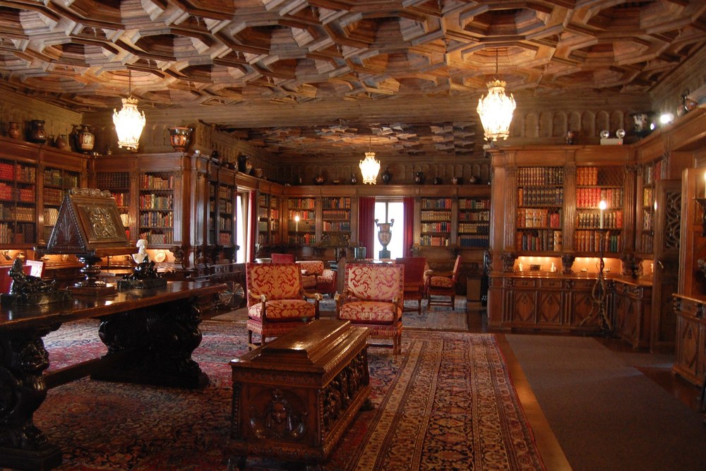 hearst castle library