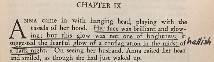Sylvia Plath's copy of Anna Karenina