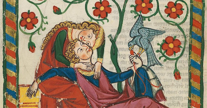 medieval manuscript love