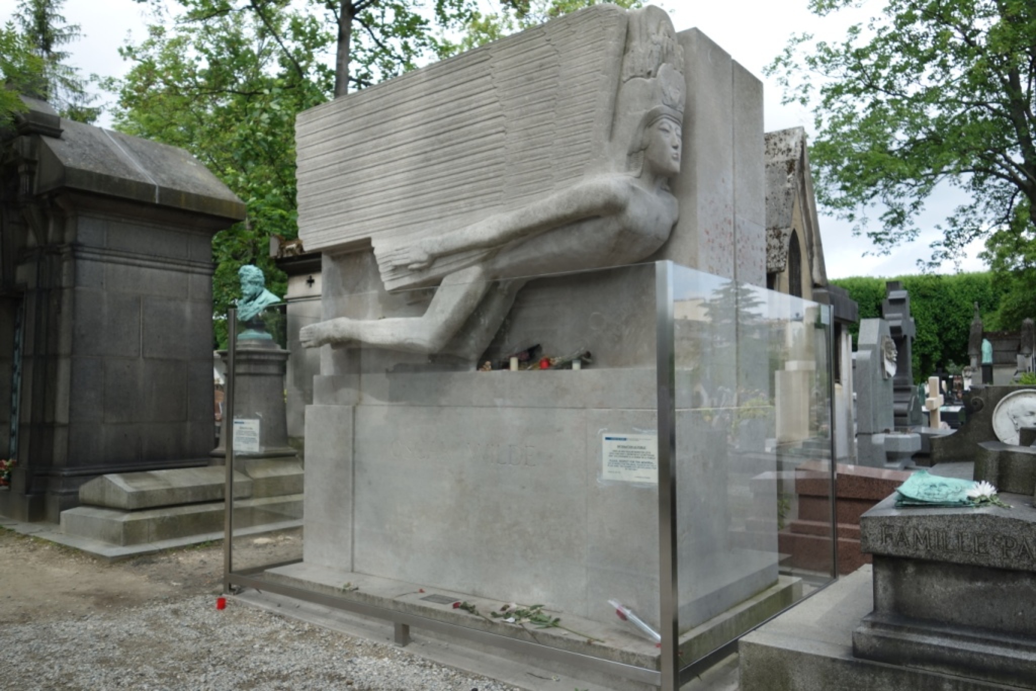 Oscar Wilde Tomb Inscription