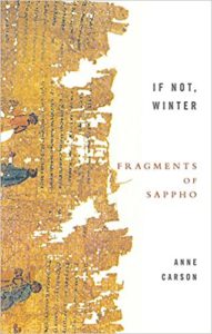 sappho anne carson if not winter