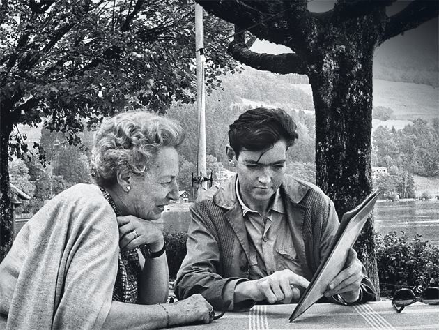 Julio Cortazar with his mother