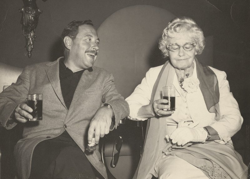 Tennessee Williams with his mother