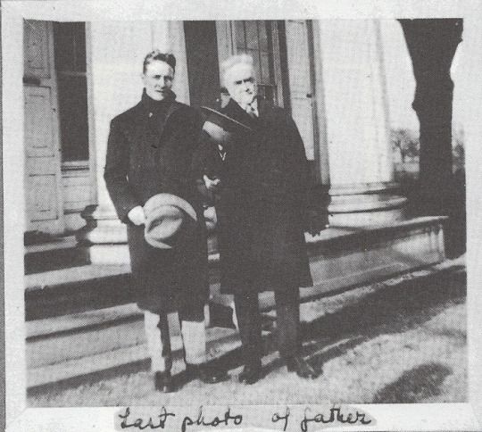 F. Scott Fitzgerald and his father, Edward, 1929
