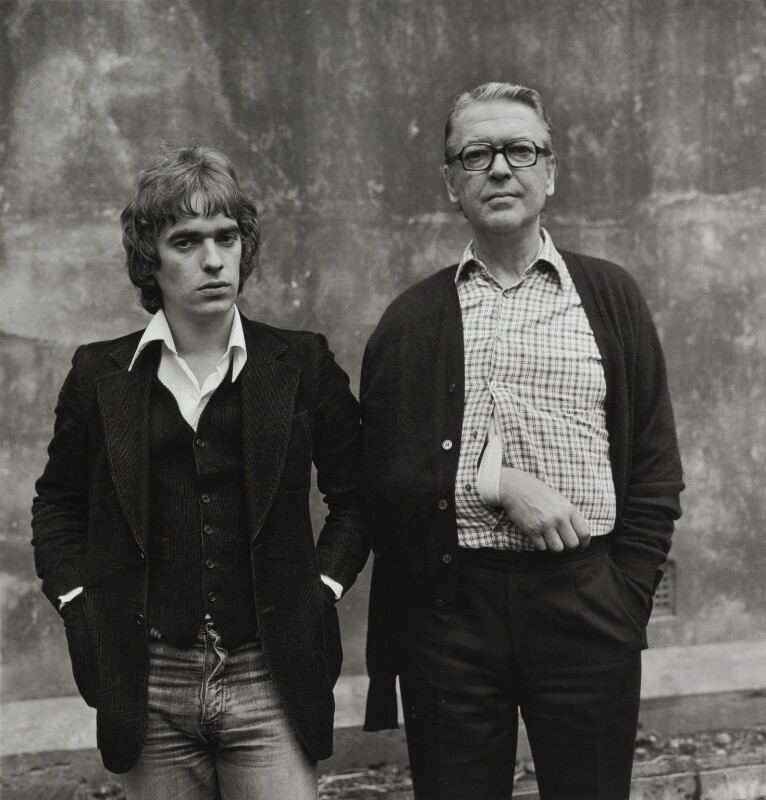 Martin Amis and Kingsley Amis in 1975