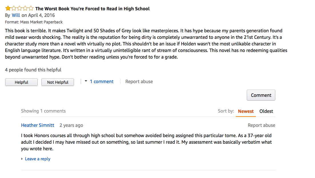 Check out the very first reviews of The Catcher in the Rye. ‹ Literary Hub