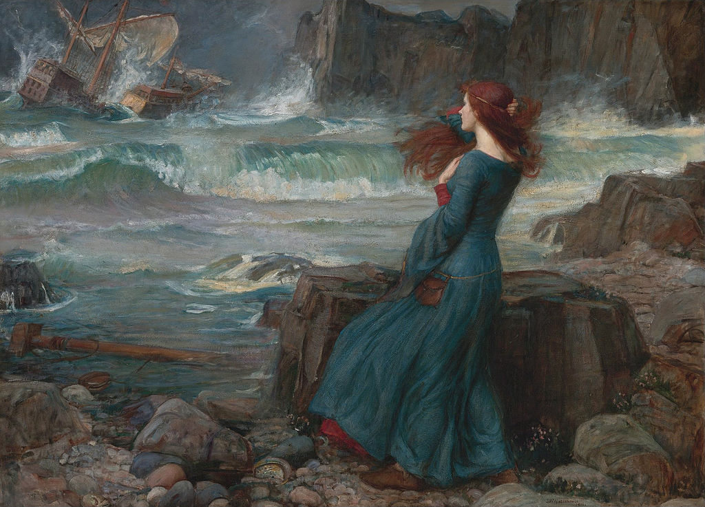 "Miranda," by John William Waterhouse, 1916