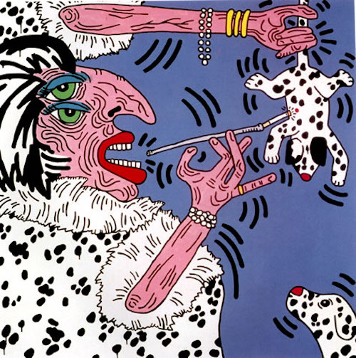 "Cruella De Vil," by Keith Haring, 1984