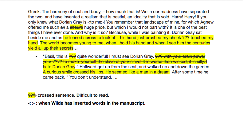 See Oscar Wilde’s Handwritten Edits to The Picture of Dorian Gray ...