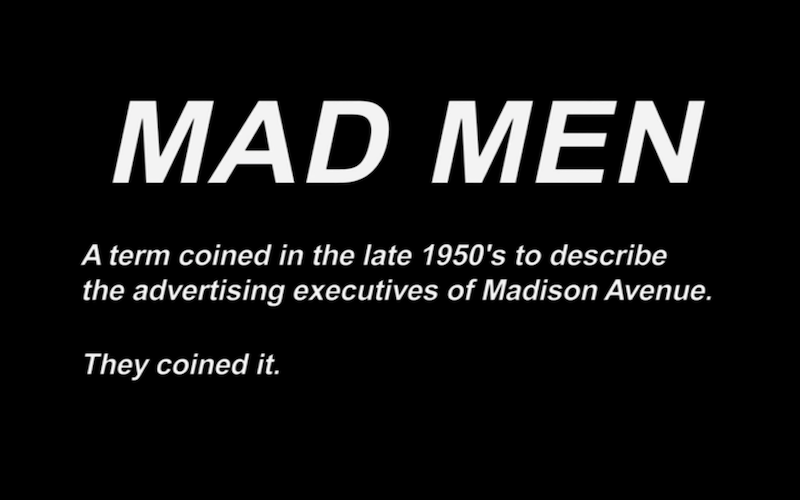 mad men definition