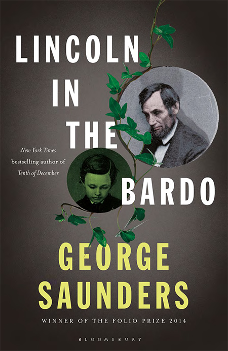 George Saunders, <em>Lincoln in the Bardo</em>; design by Greg Heinemann for Bloomsbury UK, 2017