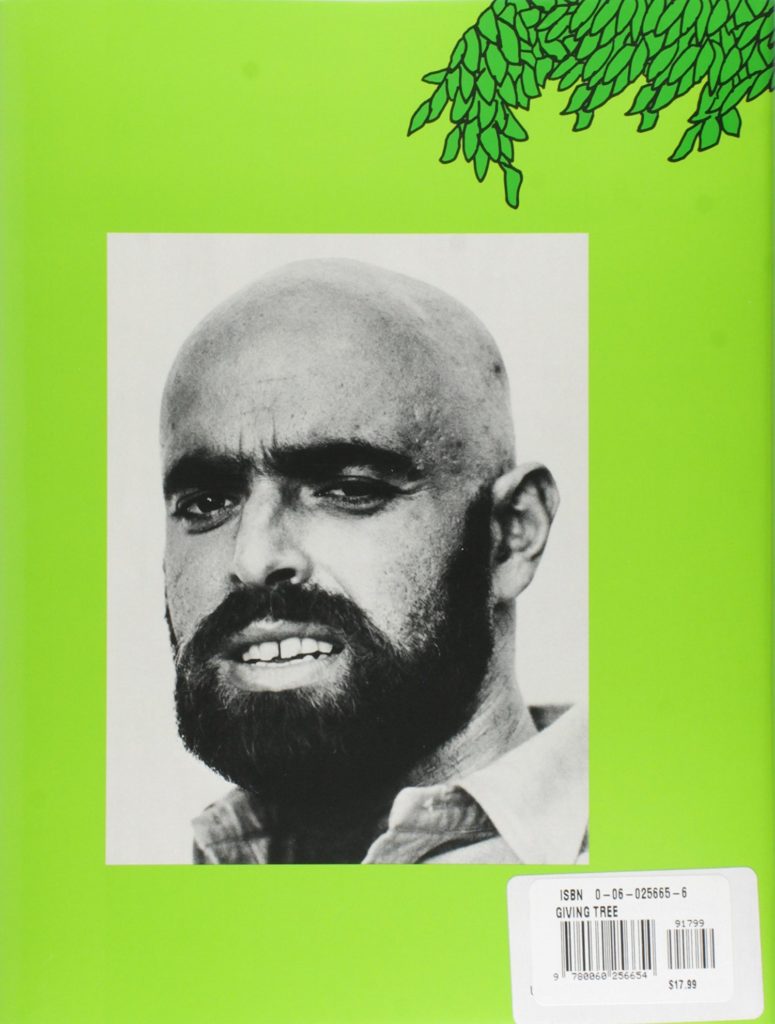 Shel Silverstein on the back of <em>The Giving Tree</em>