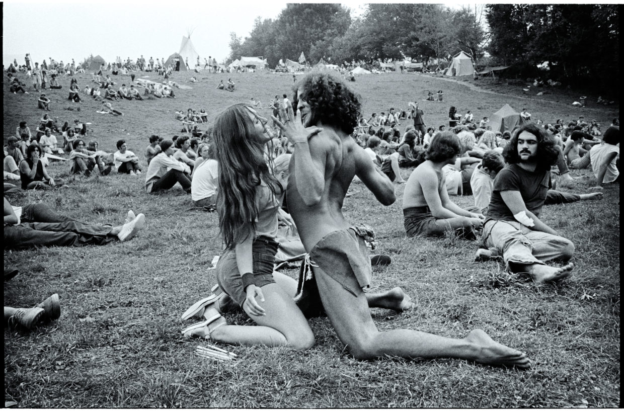 Dancing couple, featured on the cover of Newsweek magazine, Woodstock Festi...