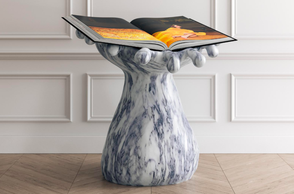 book pedestal, rich people