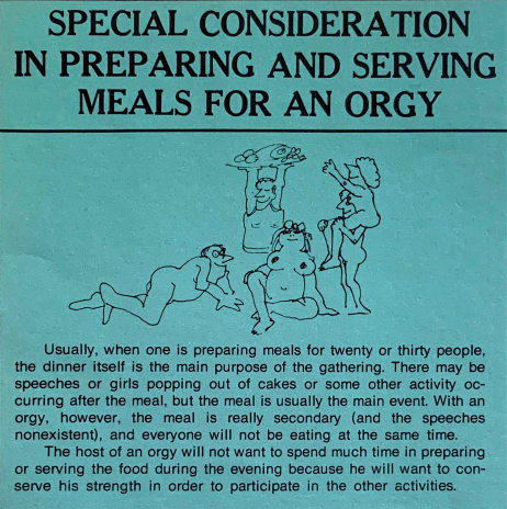 cooking for orgies and other large parties