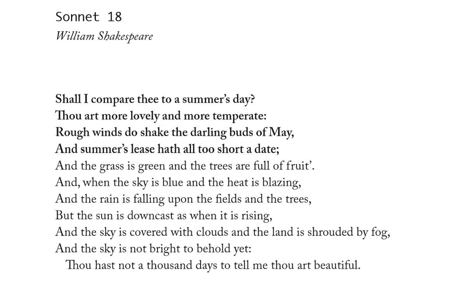 sonnet 18