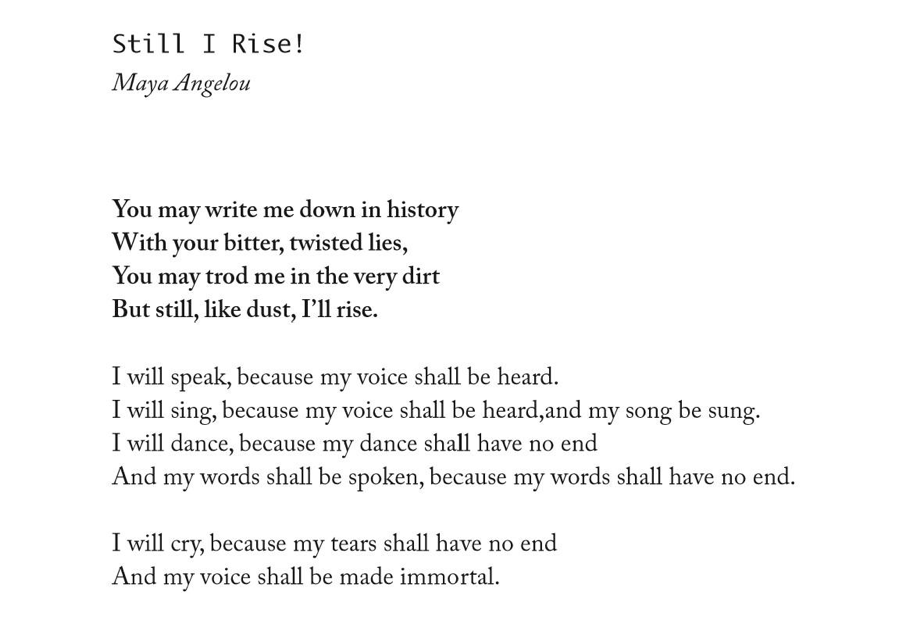 still i rise