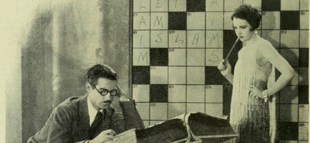 Image of CROSSWORD PUZZLE, 1913. - Solution To The First Crossword Puzzle,  From The 'fun' Supplement Of The Sunday Edition Of The New York 'World,' 21  December 1913. From Granger - Historical Picture Archive