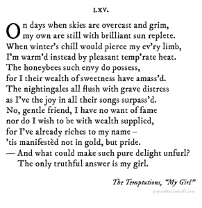 All your favorite pop songs reimagined as sonnets. ‹ Literary Hub