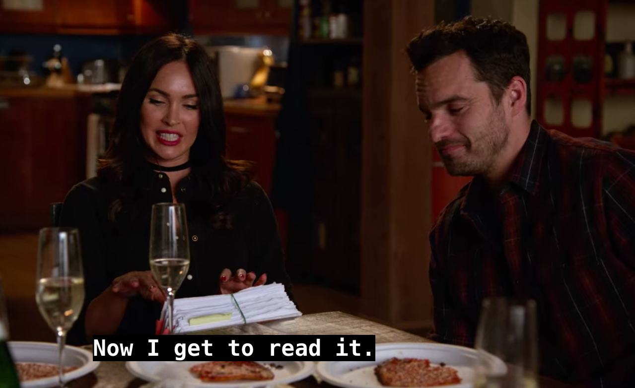 Very good writing advice from New Girl‘s Nick Miller. ‹ Literary Hub