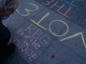 Ruth Bade Ginsberg Vigil WashSq