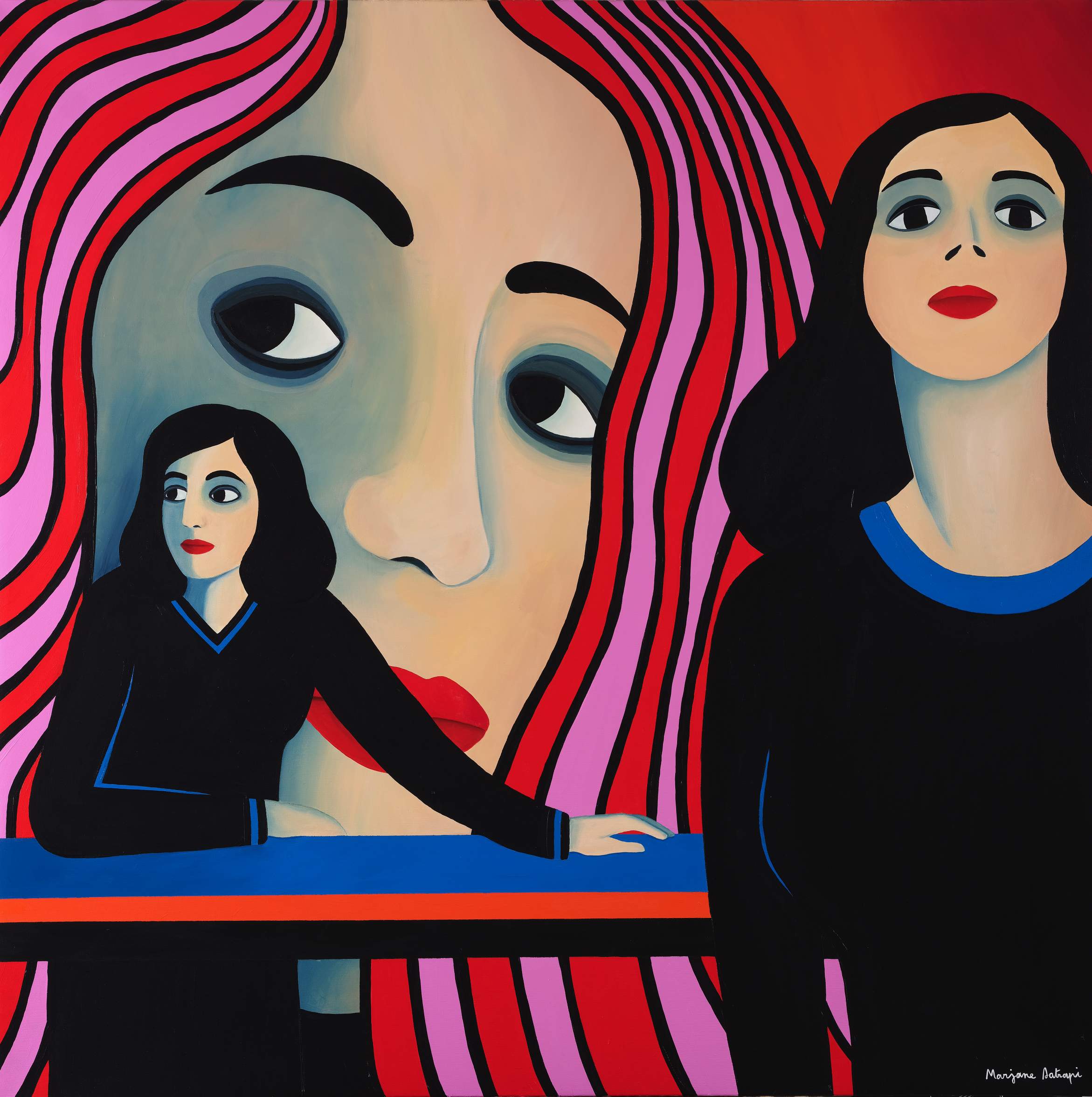 Marjane Satrapi’s hypnotizing paintings of women are now on view in ...