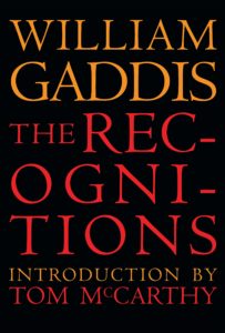 the recognitions_william gaddis