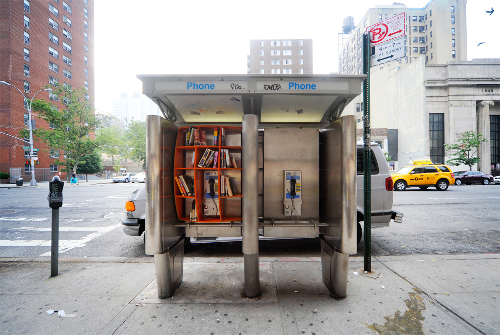 Department of Urban Betterment Phone Booth Library, Manhattan, New York City