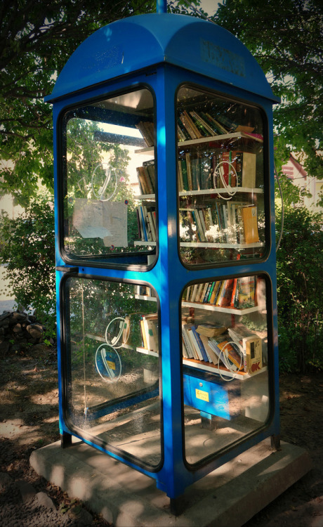 Phone Booth Library, Nagymaros, Hungary