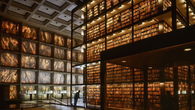 No, Beinecke Library is not specially designed to suffocate humans in the event of a fire. ‹ Literary Hub
