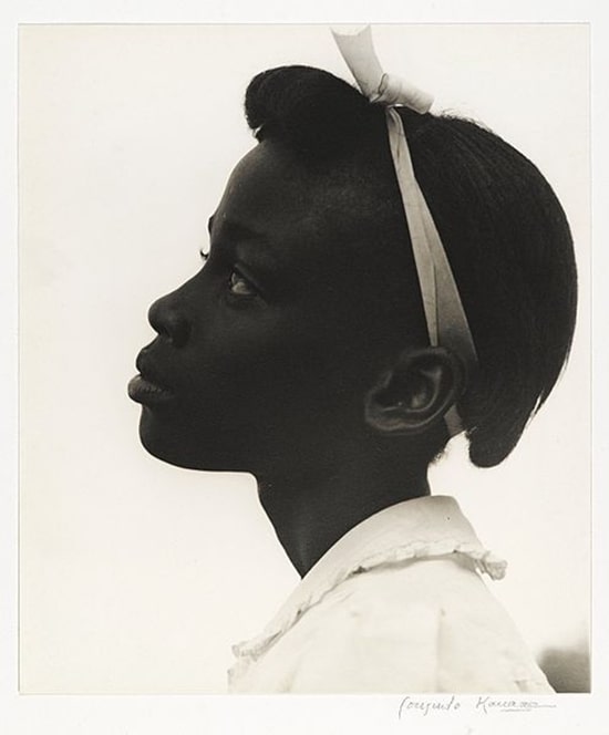 African American Girl: “Young Girl in Profile” by Consuelo Kanaga, 1948