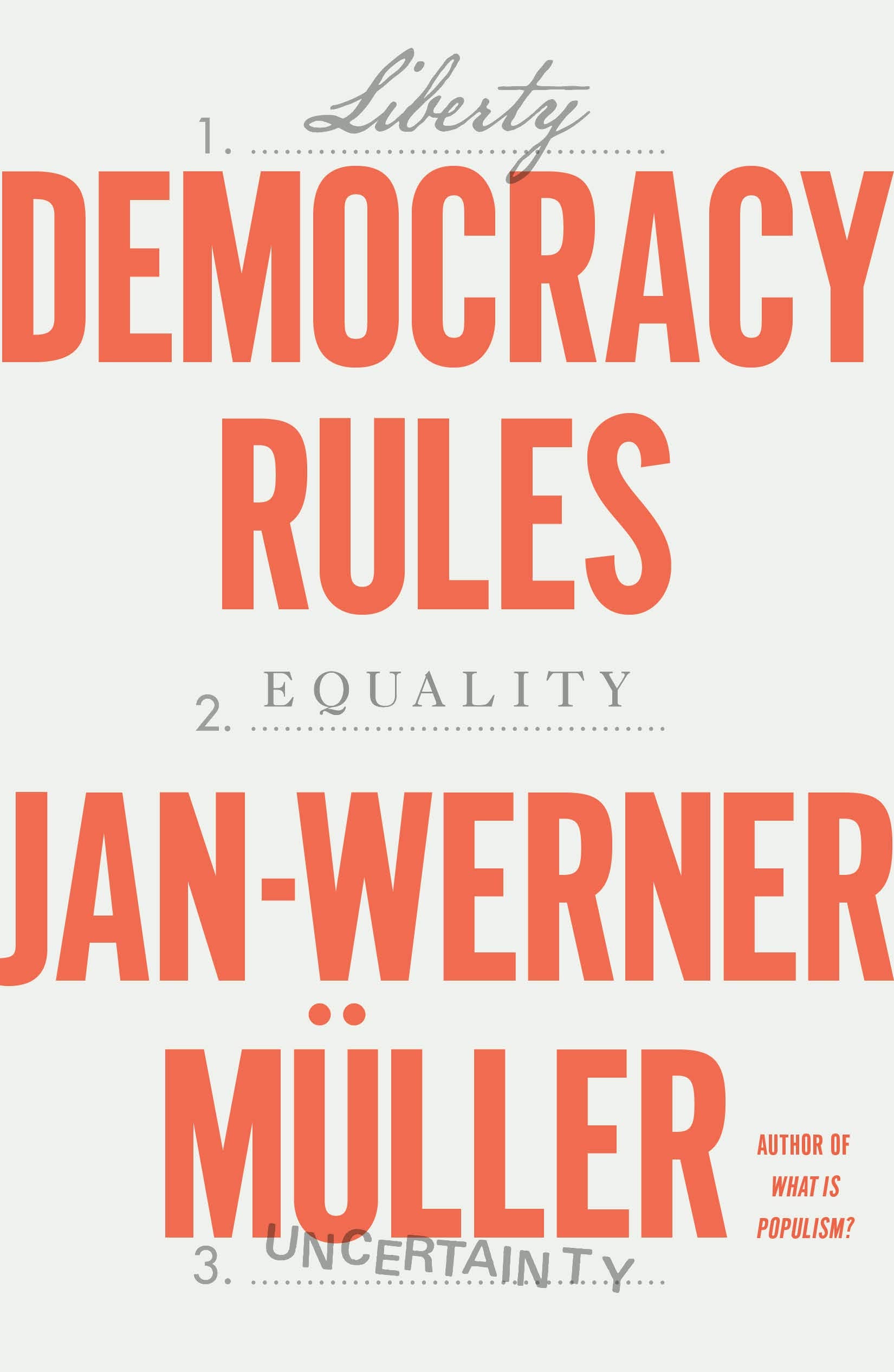 Jan-Werner Müller, Democracy Rules