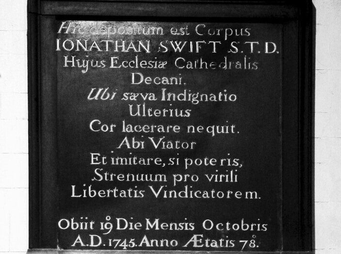 Jonathan Swift tombstone