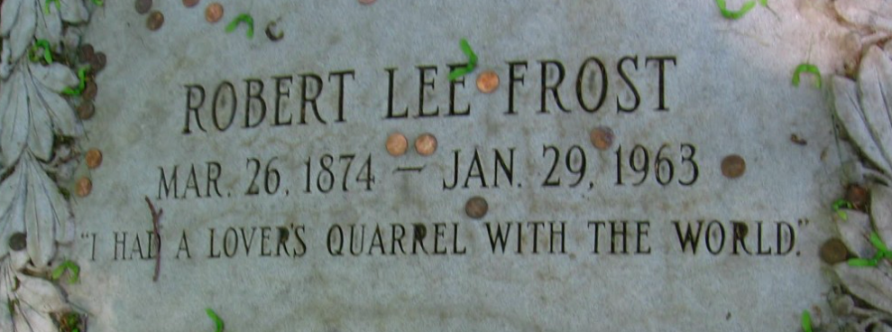 Robert Frost tombstone