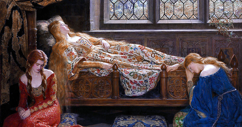 Sleeping beauty by John Collier