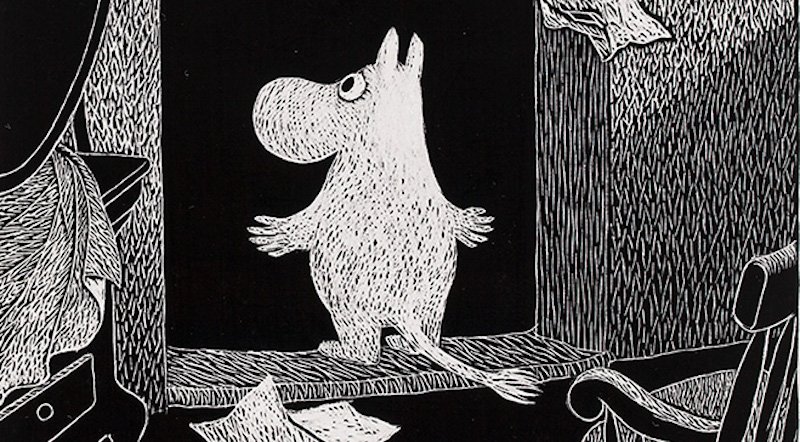 Moomin Reading Art Print by Tove Jansson