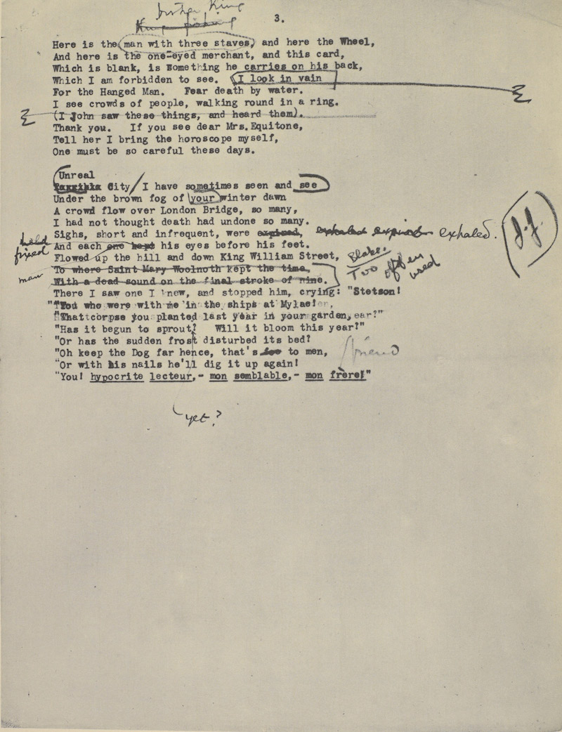 Ezra Pound Eliot Manuscript 8