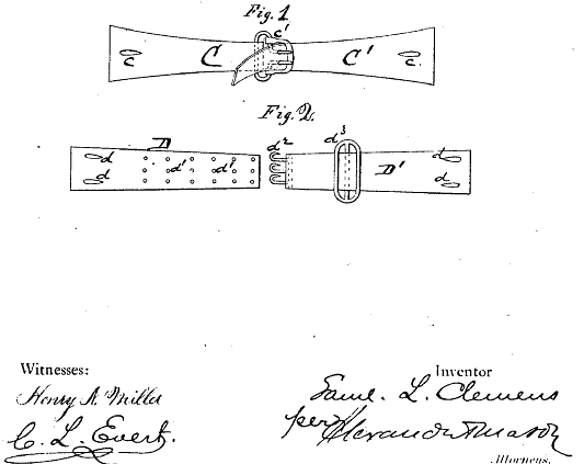 Mark Twain invented bra clasps.