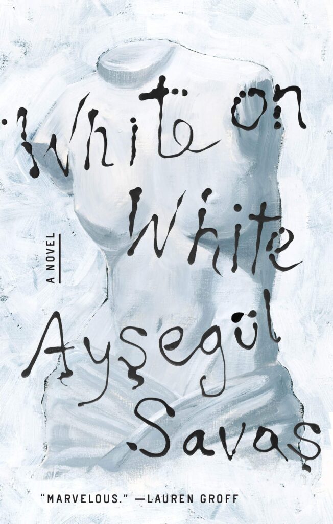 Ayşegül Savaş, <em><a href="https://bookshop.org/a/132/9780593330517" rel="noopener" target="_blank">White on White</a></em>; cover design by Lauren Peters-Collaer (Riverhead, December)